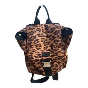 LAUREN‎ Ralph Lauren Leopard Mini Nylon Backpack Buckle